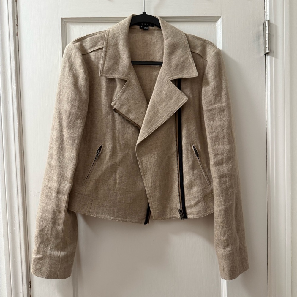 Theory 100% linen little jacket